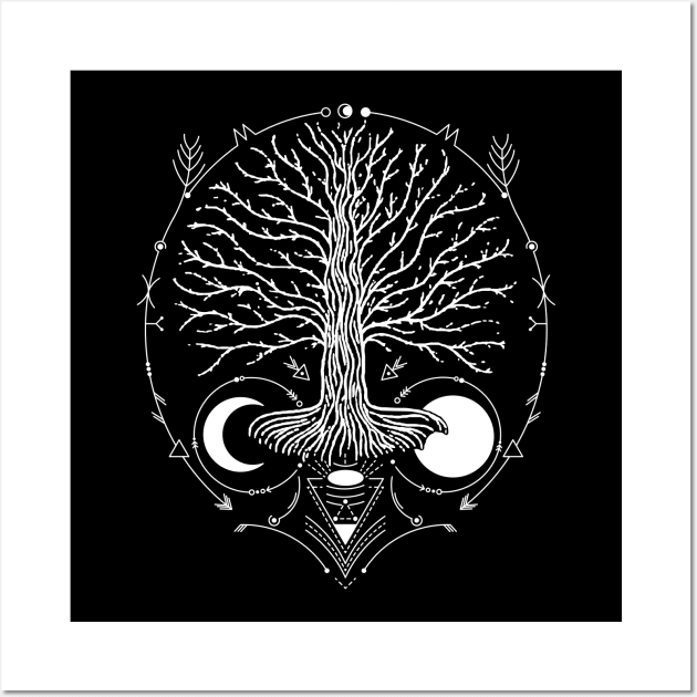 Yggdrasil - Tree of Life | Norse Pagan Symbol Wall Art by CelestialStudio